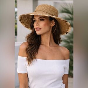 J.Crew Wide-Brim Packable Straw Hat – Preloved Condition